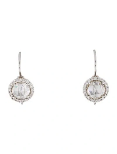 Pre-owned Paul Morelli 18k 1.07ctw Diamond Drop Earrings In Multi