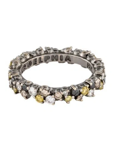 Pre-owned Paul Morelli 18k Diamond Confetti Band In Multi