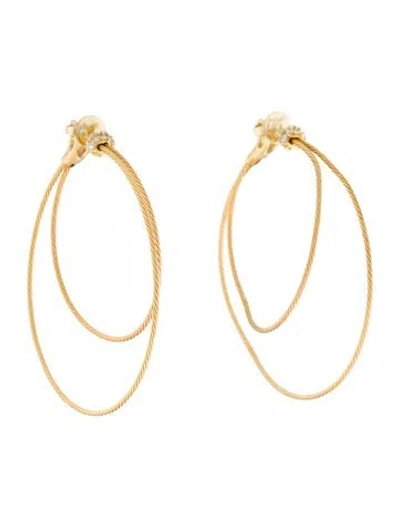 Pre-owned Paul Morelli 18k Double Unity Hoop Earrings In Multi