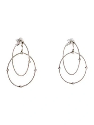 Pre-owned Paul Morelli 18k Double Unity Rain Chain Earrings In Multi