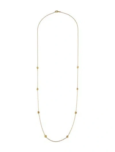 Pre-owned Paul Morelli 18k Jingle Meditation Station Necklace, 36" In Multi