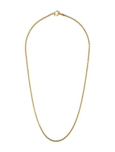 Pre-owned Paul Morelli 18k Meditation Bell Chain Necklace, 20" In Multicolor