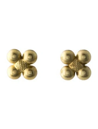 Pre-owned Paul Morelli 18k Sequence Stud Earrings In Multi