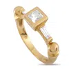 Paul Morelli 18k Yellow Gold 0.53ct Diamond Geometric Ring Pm19-031725 In Gold