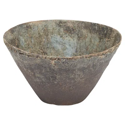Pre-owned Paul Philp Decorative Bowl By , Handmade Clay, Modern Design, 2010 In Gray