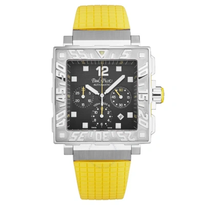 Paul Picot C-type Automatic Black Dial Men's Watch P0830.sg.5601.3301 In Yellow