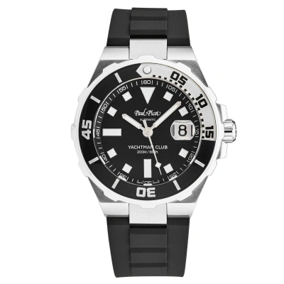 Pre-owned Paul Picot Men's 'yachtman Club' Black Dial Automatic Watch P1251nbl.sg.3614cm00