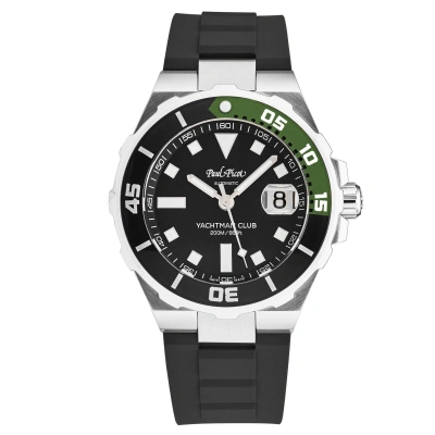 Pre-owned Paul Picot Men's 'yachtman Club' Black Dial Automatic Watch P1251nv.sg.3614cm001