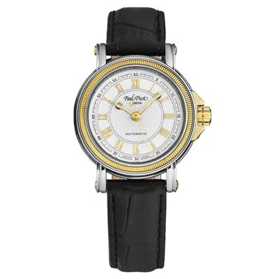 Pre-owned Paul Picot Women's 'atelier' 18k Ygold Bezel Silver Dial Automatic P4015.22.432