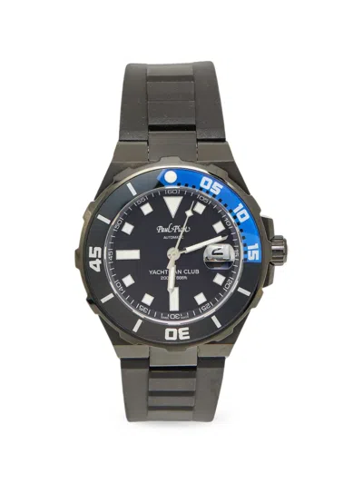 Pre-owned Paul Picot Yachtmanclub 43mm Watch In Black
