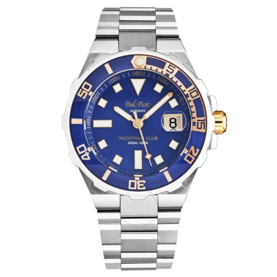 Paul Picot Yachtmanclub Automatic Blue Dial Men's Watch P1251blr.sg.4000.2614 In Metallic