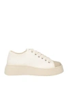 Paul Pierce Man Sneakers Ivory Size 8 Textile Fibers In White