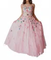 Paul Rekhi Isla Gown In Pink In Pink