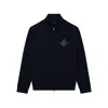 Paul & Shark Felpa Zip-up In Cotone Active Fleece E Stampa Year Of The Snake In Blu
