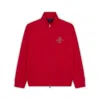 Paul & Shark Felpa Zip-up In Cotone Active Fleece E Stampa Year Of The Snake In Rosso