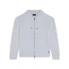 Paul & Shark Felpa Zip-up In Cotone Active Fleece In Bianco