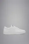 Shop Paul & Shark Always Shoes With Pierced Shark On The Profile In Bianco