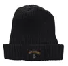 Paul & Shark Anchor Beanie Black In Black