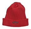 Paul & Shark Men's Ribbed Wool Beanie With Anchor Badge In Red