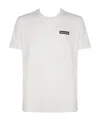 Paul & Shark Embroidered Logo Crew Neck T-shirt With Graphic Back Print In White