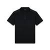 Paul & Shark Aqua Touch Cotton Polo With Typhoon Re-4x4 Stretch Details In Nero