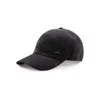 Paul & Shark Cappello Da Baseball In Suede Aqualeather In Black