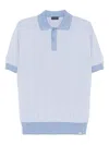 Shop Paul & Shark Baby Blue Polo With Classic Collar And Button Fastening