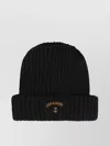 Paul & Shark Beanie Ribbed Wool Folded Brim