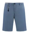 Paul & Shark Cotton Bermuda Shorts In Blue