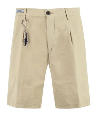 PAUL & SHARK COTTON-LINEN BERMUDA SHORTS