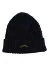 Paul & Shark Logo-embroidered Beanie Hat In Blue