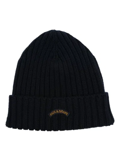 PAUL & SHARK LOGO-EMBROIDERED BEANIE