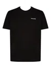 Paul & Shark Embroidered Logo Crew Neck T-shirt In Black
