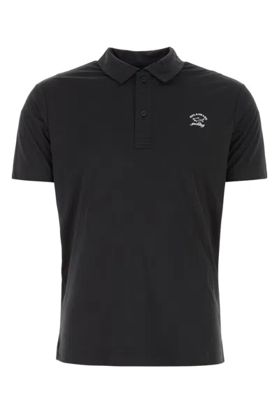 Paul & Shark Black Logo Polo