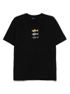 Paul & Shark Sharks Print Cotton Jersey T-shirt Clothing In Black