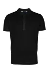 Paul & Shark Black Short Sleeve Solid Polo In Black