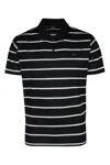 Paul & Shark Black Short Sleeve Striped Polo