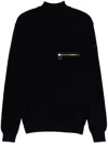 Paul & Shark High Collar Sweater With Pocket In Blue