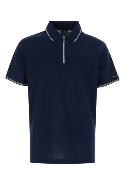 Paul & Shark Blue Short Sleeve Logo Polo