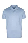 Paul & Shark Logo-embroidered Flax Polo Shirt In Blue
