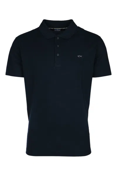Paul & Shark Blue Short Sleeves Logo Polo