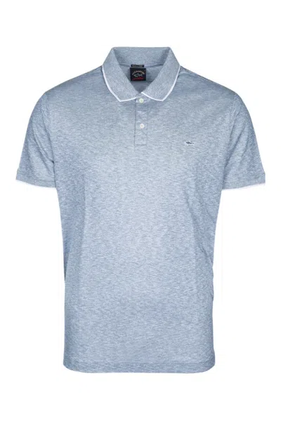 Paul & Shark Blue Short Sleeves Logo Polo