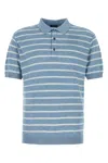 Paul & Shark Blue Short Sleeves Striped Polo