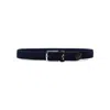 PAUL & SHARK BRAIDED ELASTIC BELT WITH LEATHER TRIMS