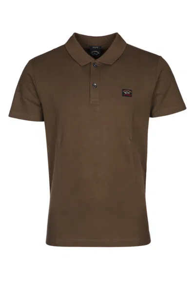 Paul & Shark Brown Short Sleeve Logo Polo