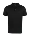 Paul & Shark Men's Short Sleeve Cotton Polo Shirt In Black
