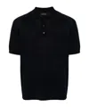 Paul & Shark Men's Short Sleeve Cotton Polo Shirt In Black