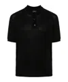 Paul & Shark Men's Short Sleeve Cotton Polo Shirt In Black