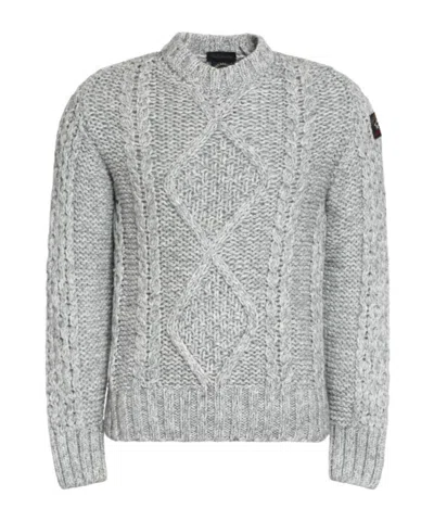 Paul & Shark Cable-knit Jumper In Gray