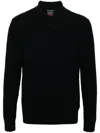 Paul & Shark Cable-knit Polo Shirt In Blue